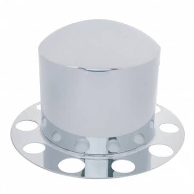 thumbnail image 2 of United Pacific Chrome Dome Hub Cap For Semi Trucks - Rear Axle Cover - 10264-1 2 of 5